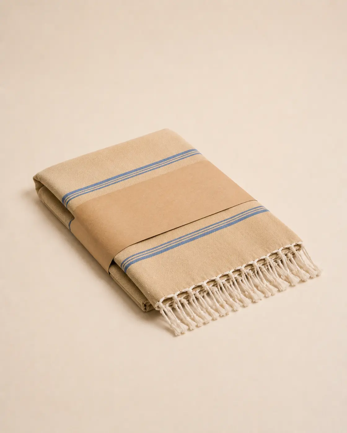 Fouta mit Papierbanderole für individuelle Verpackungen